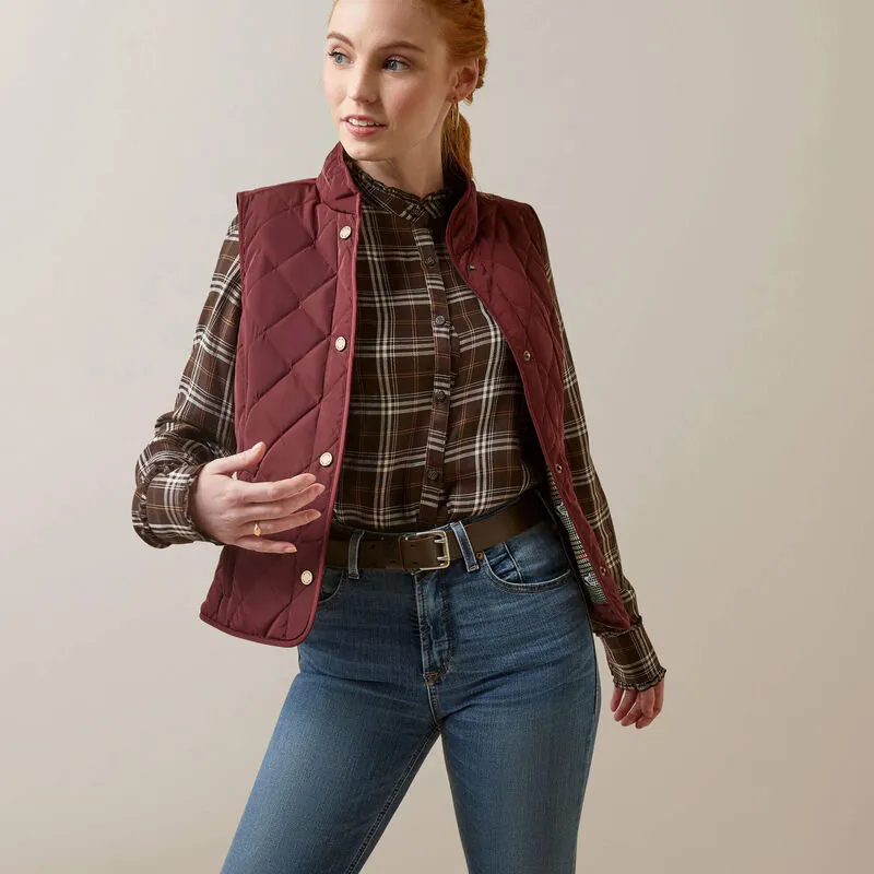 Ariat Woodside Vest - Tawny Port-1